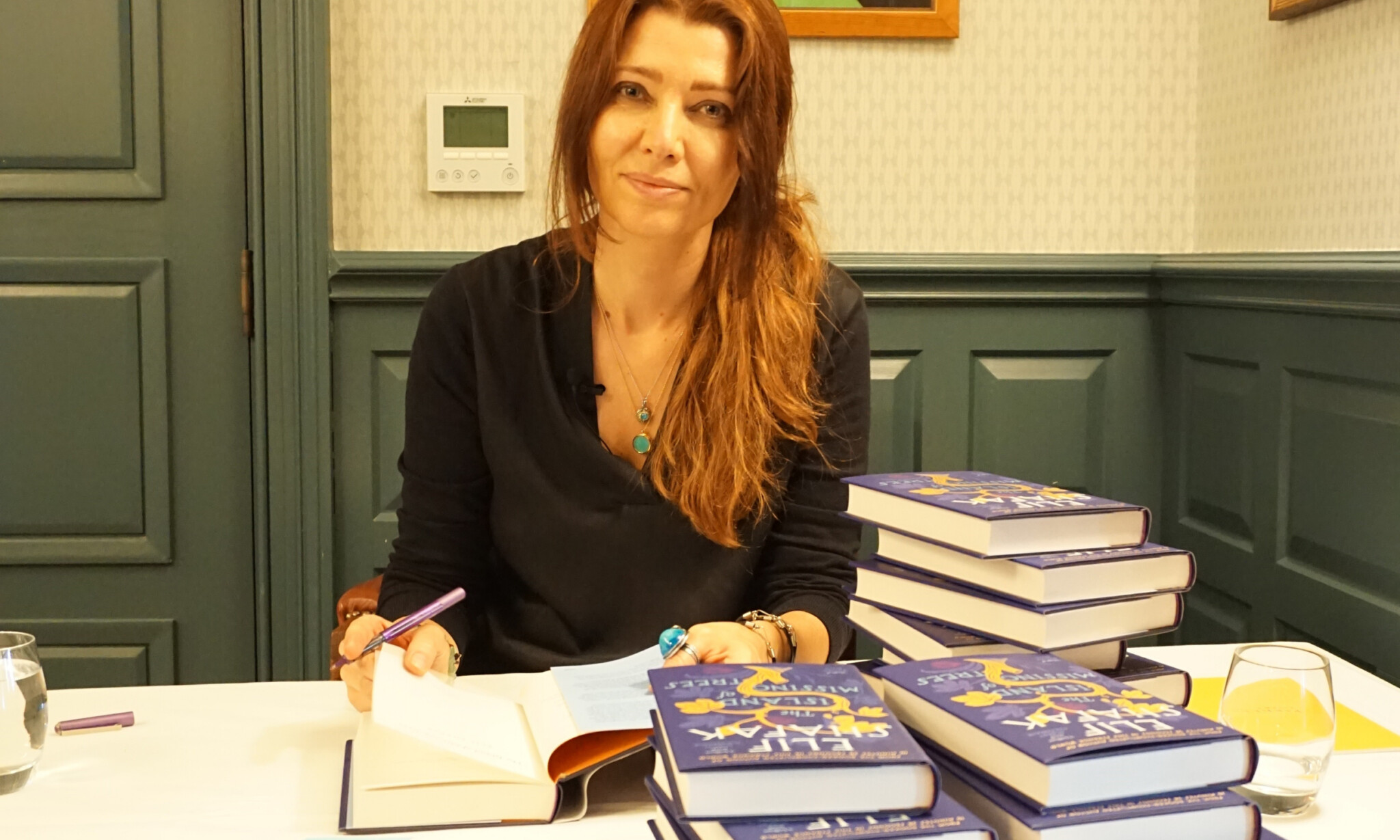 Elif shafak book signing Island of missing trees