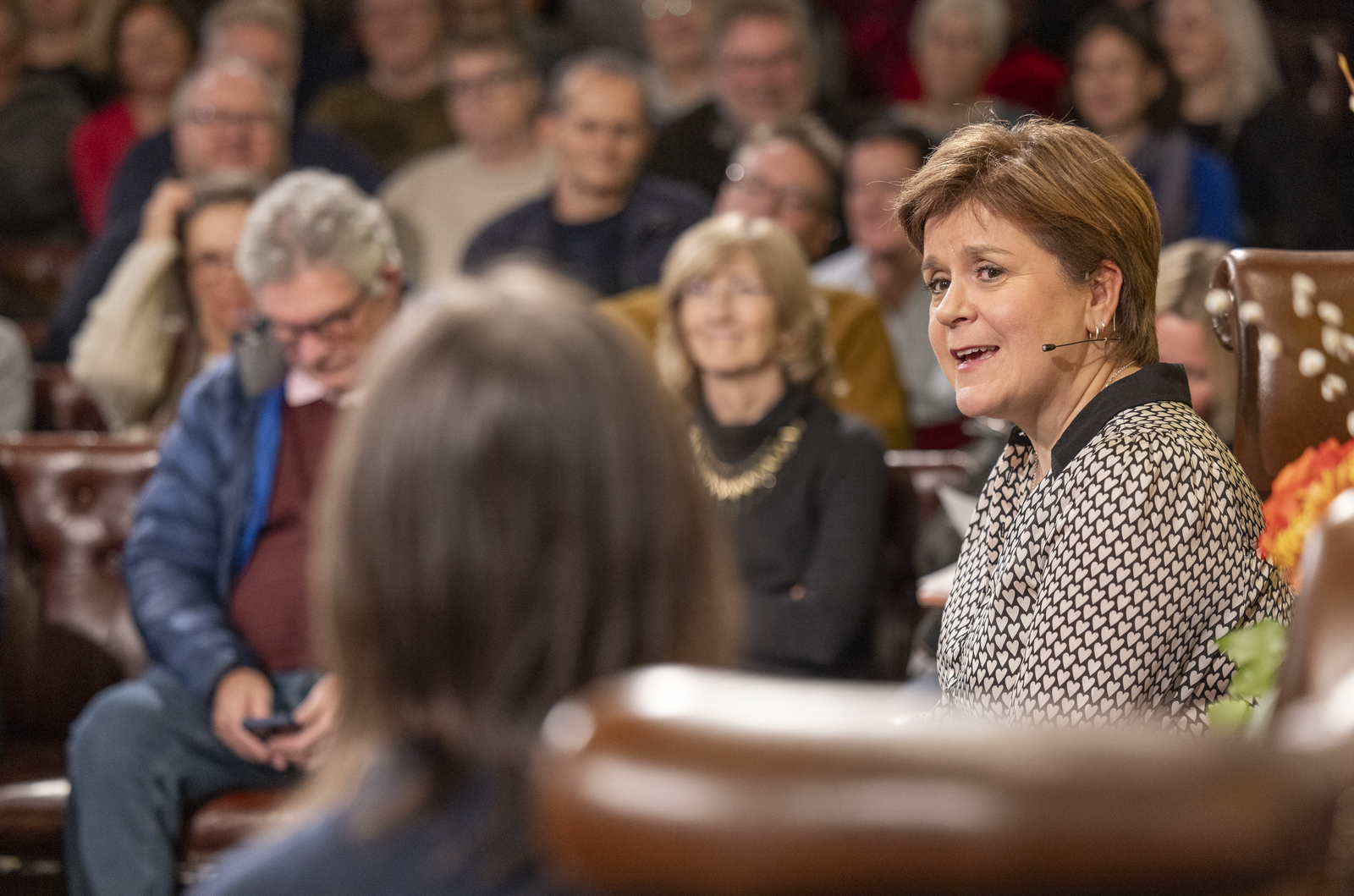 Nicola Sturgeon on stage
