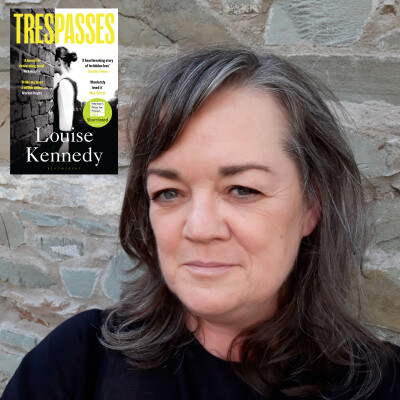 Louise Kennedy headshot and Trespasses book cover