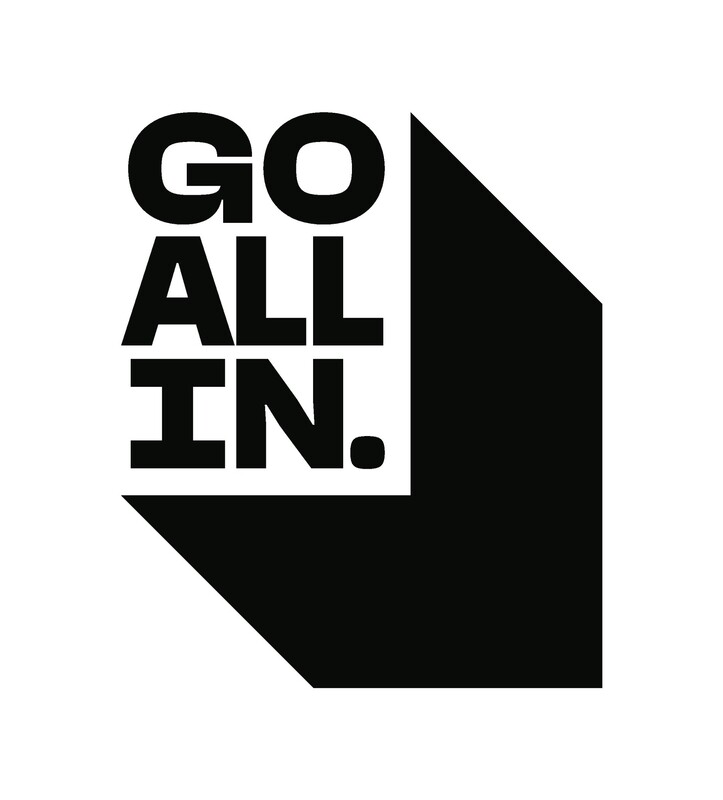 Logo with Go All In wording in black